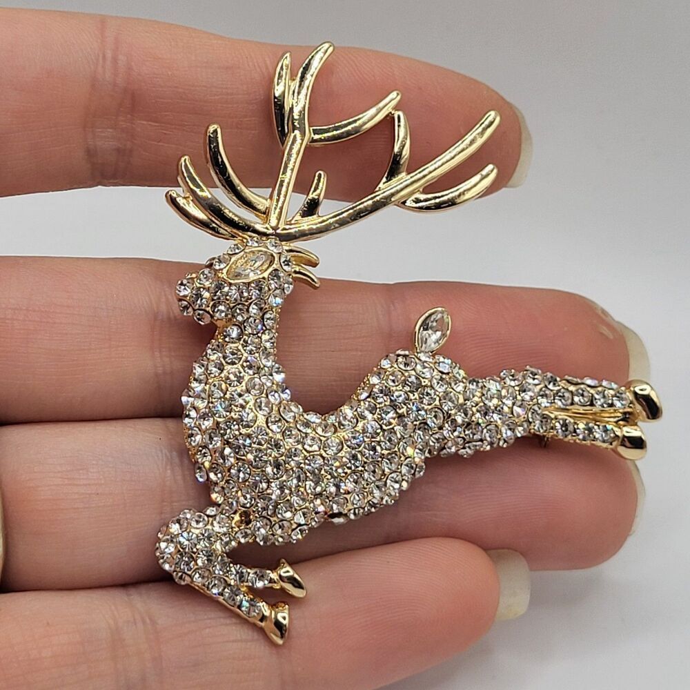 Napier Deer Pin 2.25in wide